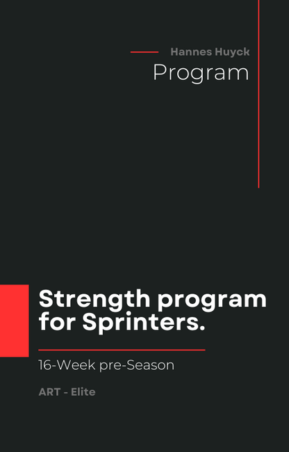Strength program for Sprinters